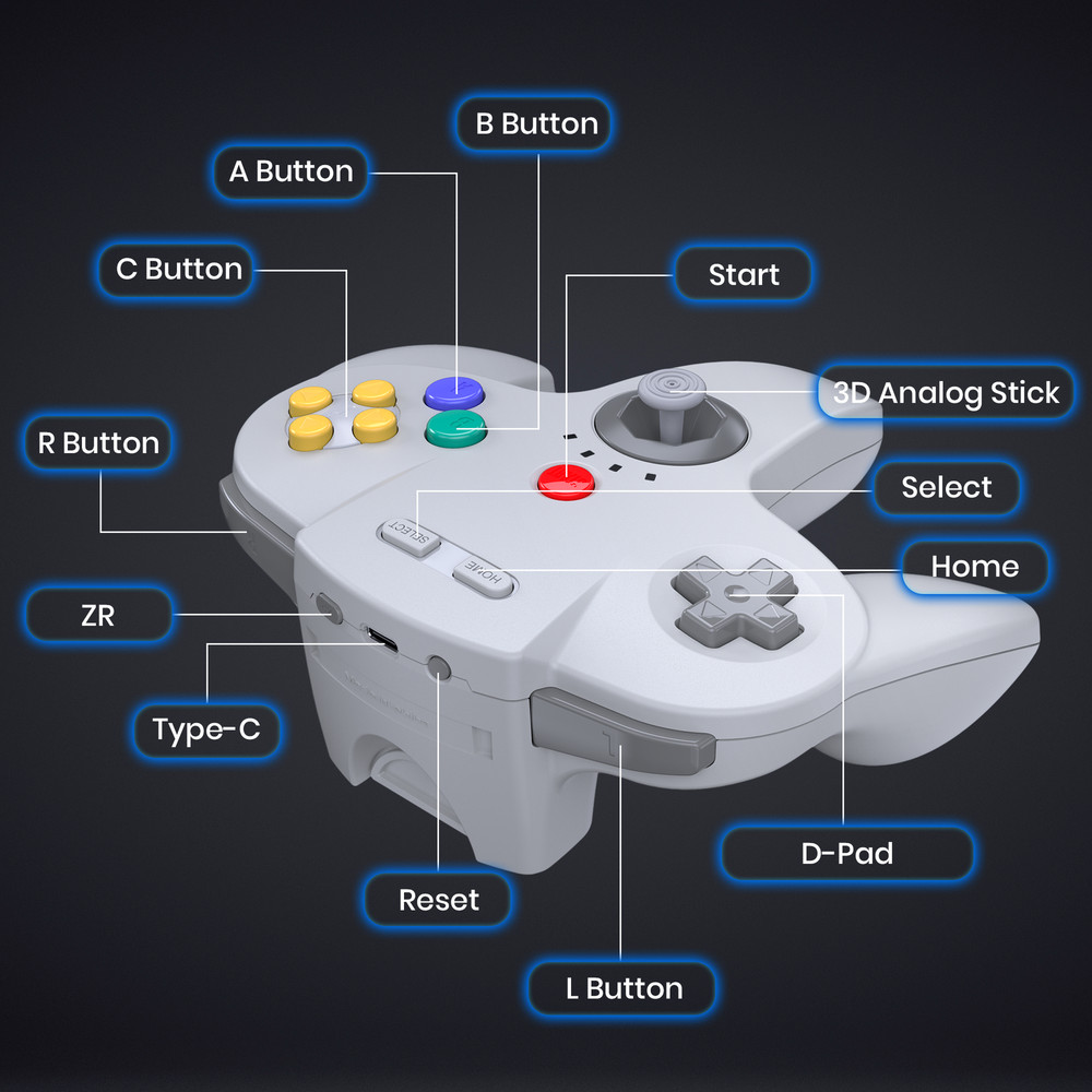 USB N64/Gamecube/SNES Controller Gamepad for PC MAC Window 7 8 10 Raspberry Pi
