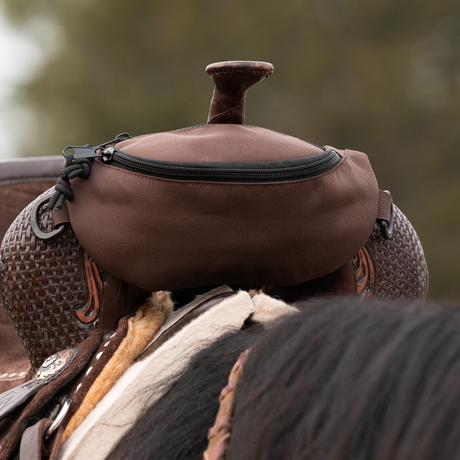 Horse Saddle Bag, Brown Pommel Bag, Horse Tack, Horse Gifts, Saddle Accessories
