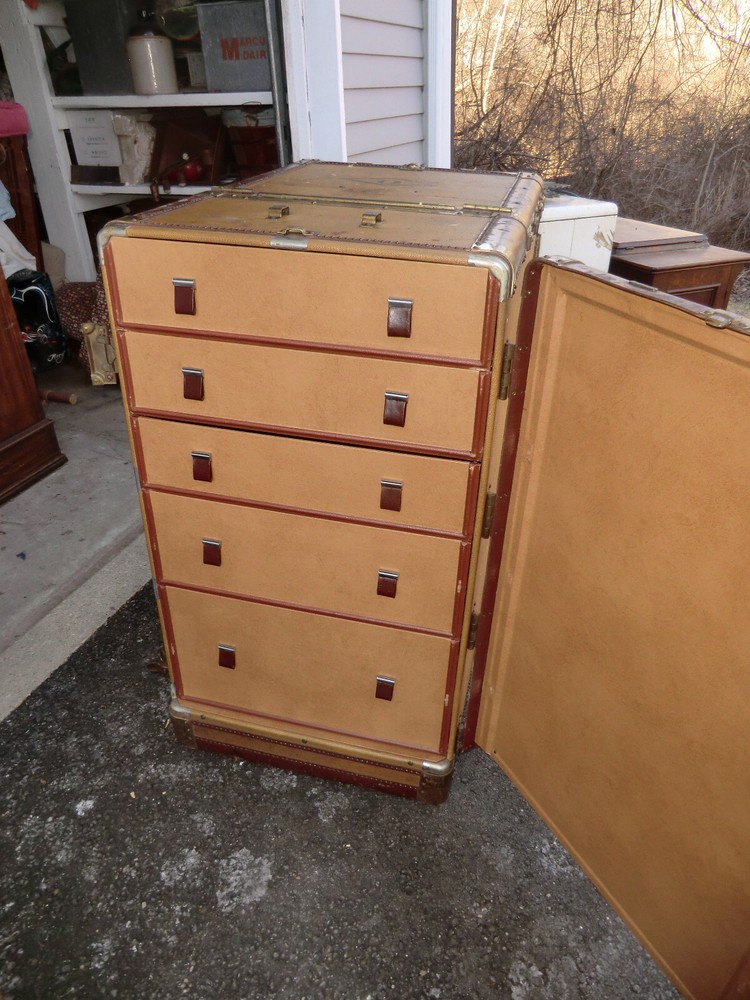 Antique Hartman Turntable Steamer Trunk