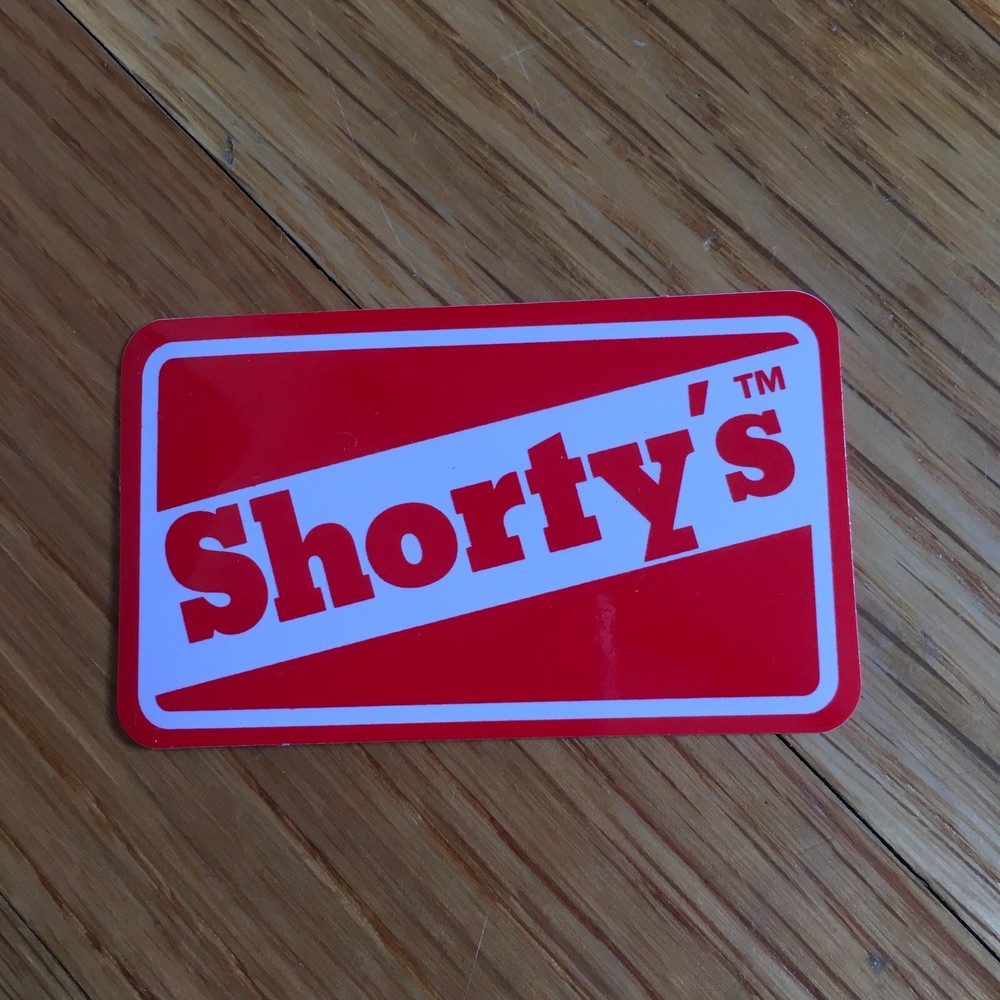 Shorty's Skateboards Logo Sticker 4" x 2.5 Inch