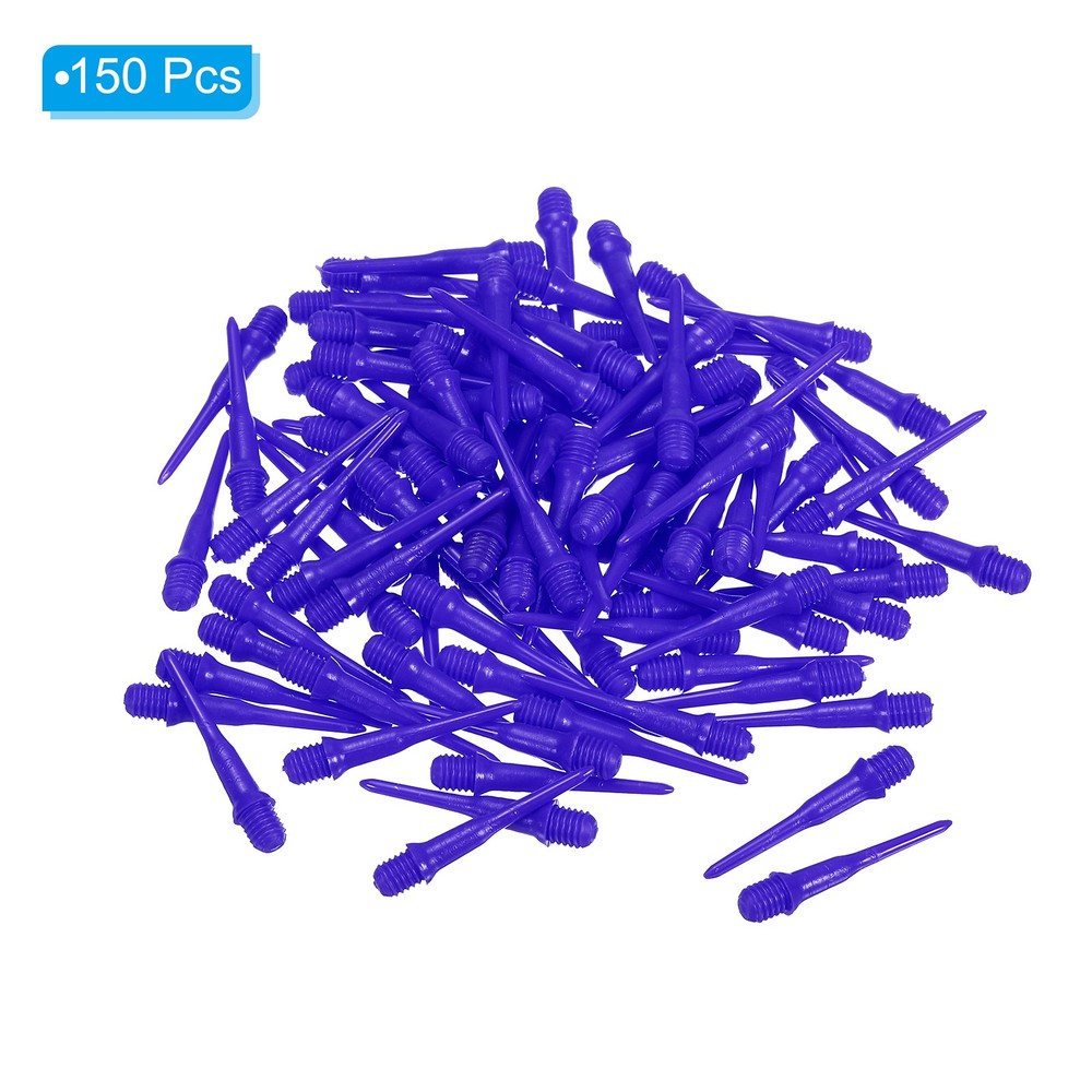 Plastic Dart Tips, 150 Pack 2BA Thread Soft Dart Tips Dart Accessories, Blue