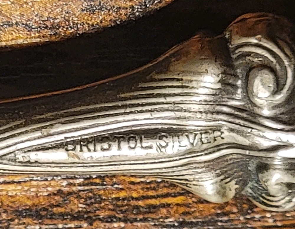 Bristol Silver Handle Small Mini Button/shoe Hook 6" Antique
