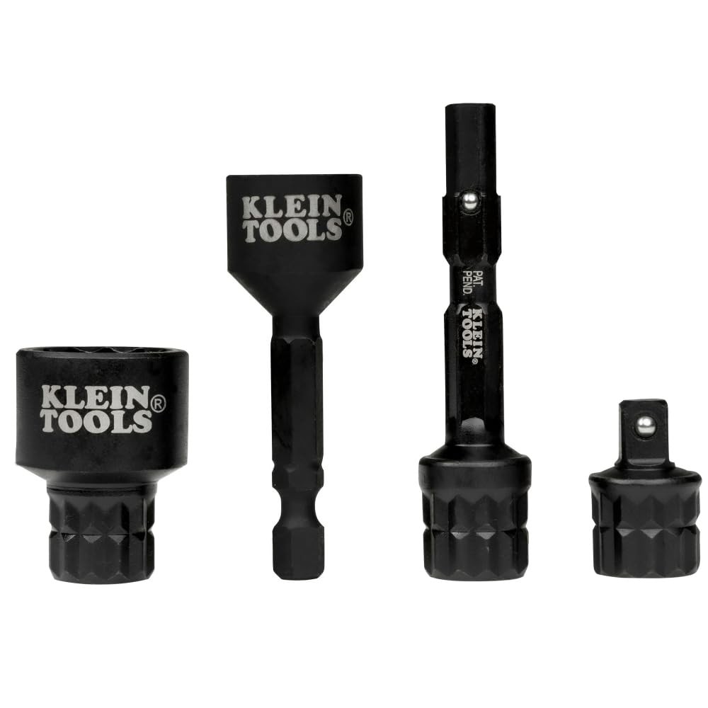 Klein Tools 65KADPS KNECT (S) Impact Socket Adapter Set, 4 1/4-Inch