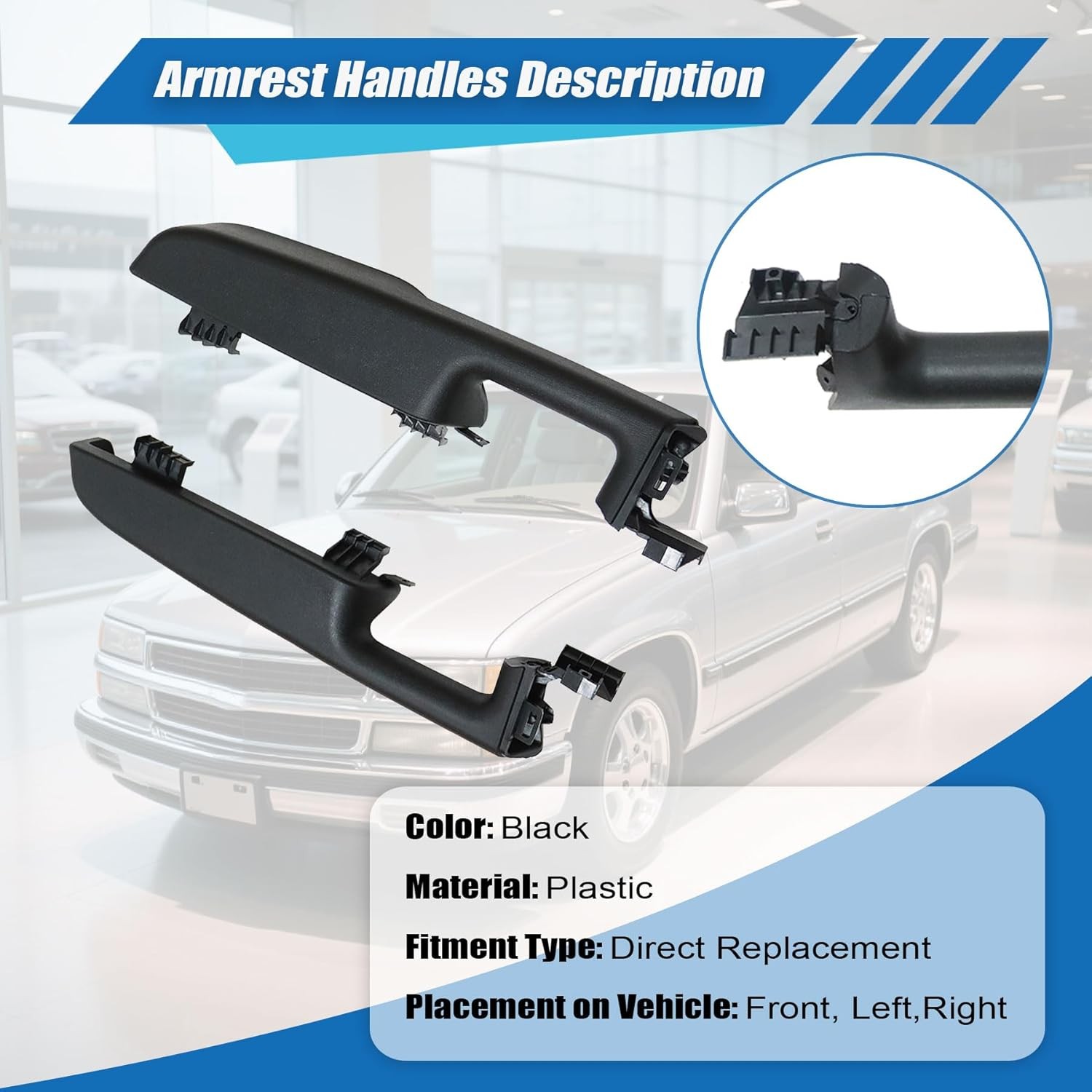 Front Left+Right Door Armrest Panel For 1999-2006 Tahoe Silverado GMC Sierra