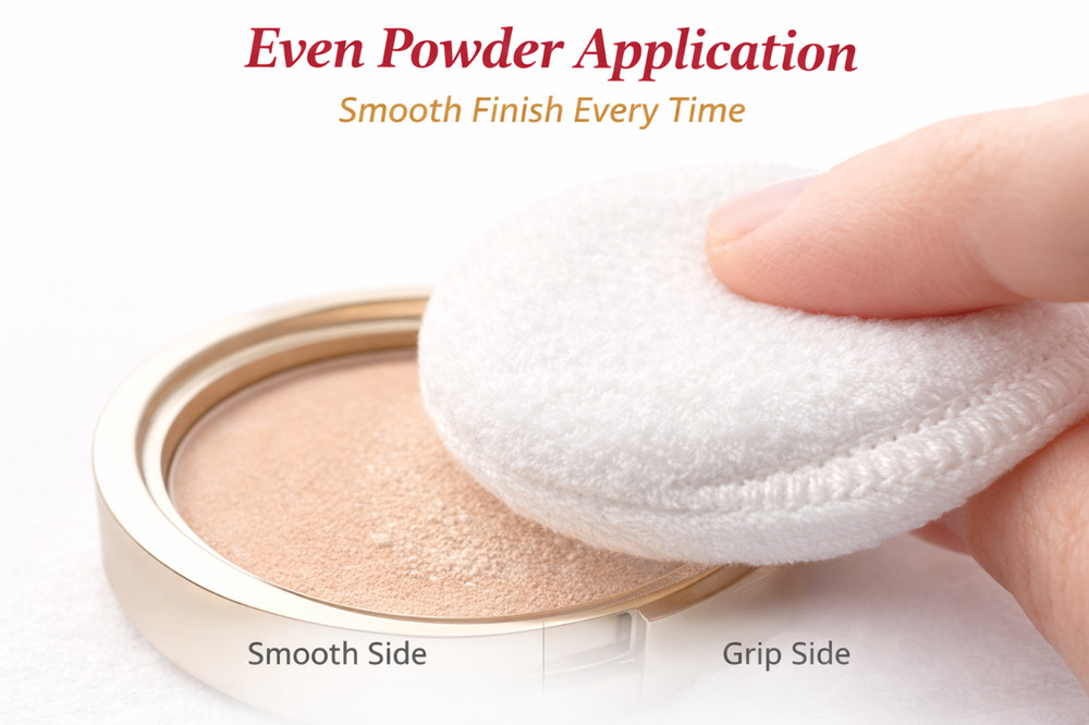Essential Tools 9cm Makeup Powder Puffs 15 Pack Compact Puffs – New