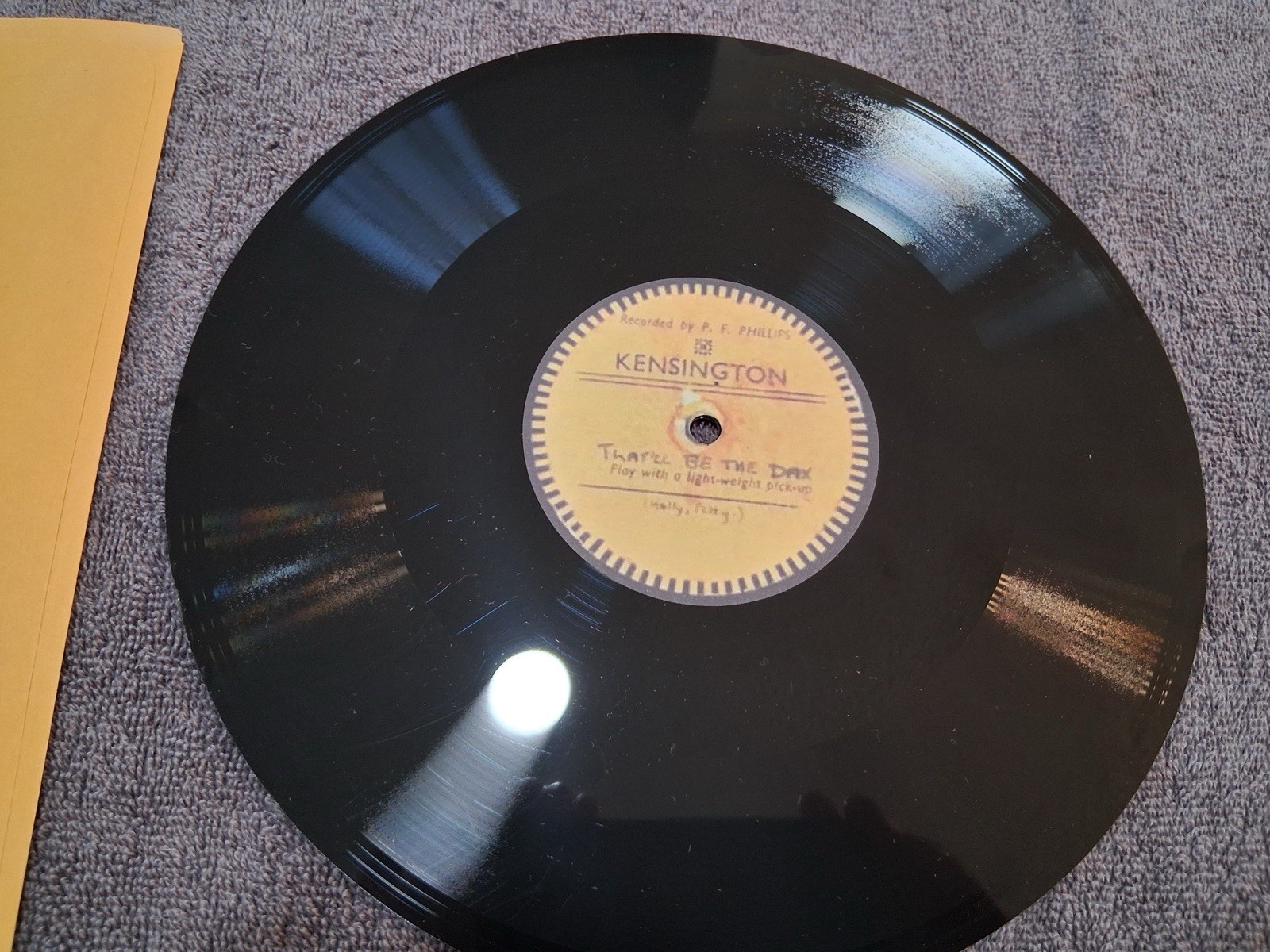 THE QUARRYMEN / (EARLY BEATLES) / ORIGINAL 78 DISC RECORDING / REPLICA