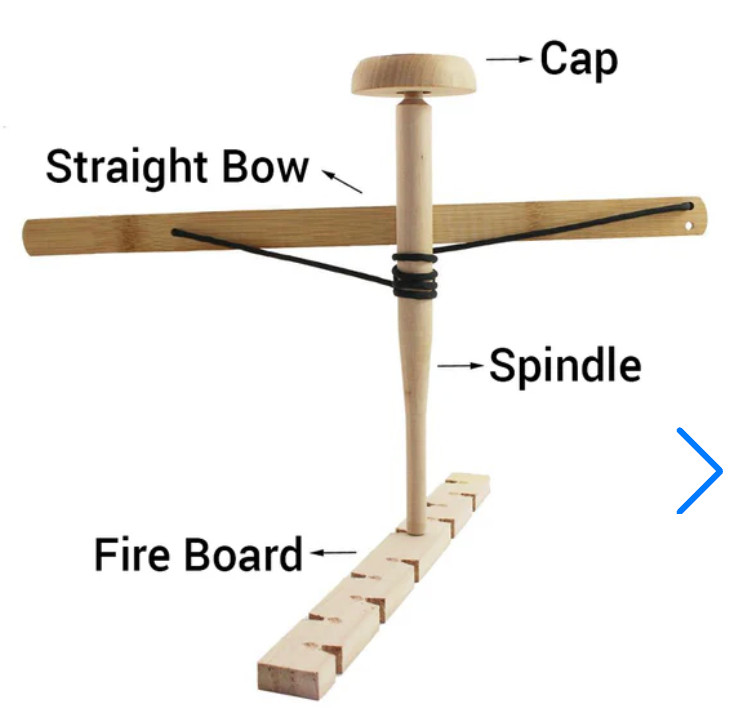 PSKook Fire Starter Bow Drill Kit - NIB / NEW