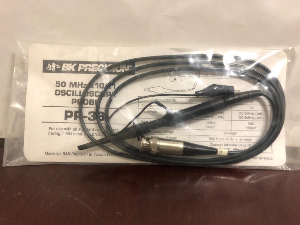 BK PRECISION OSCILLOSCOPE PROBE PR-33