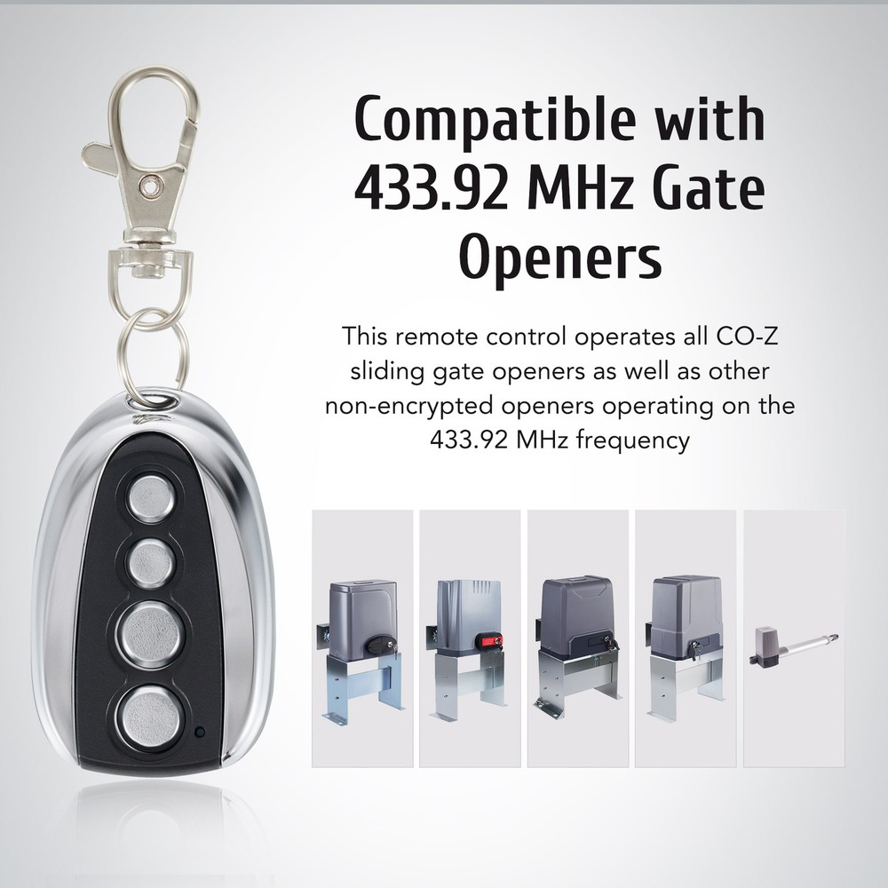 20 Wireless Backup Key for Sliding Gate Opener Automatic Operator Exclusive Fit