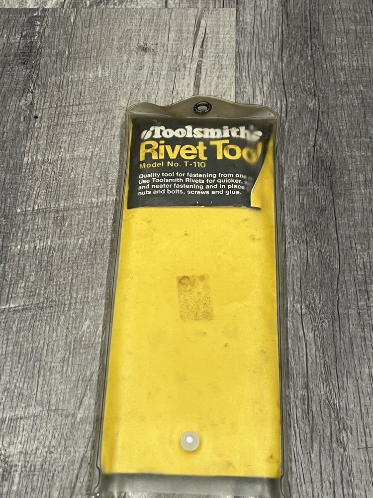 VINTAGE Toolsmith Model T-110 Hand Rivet Tool