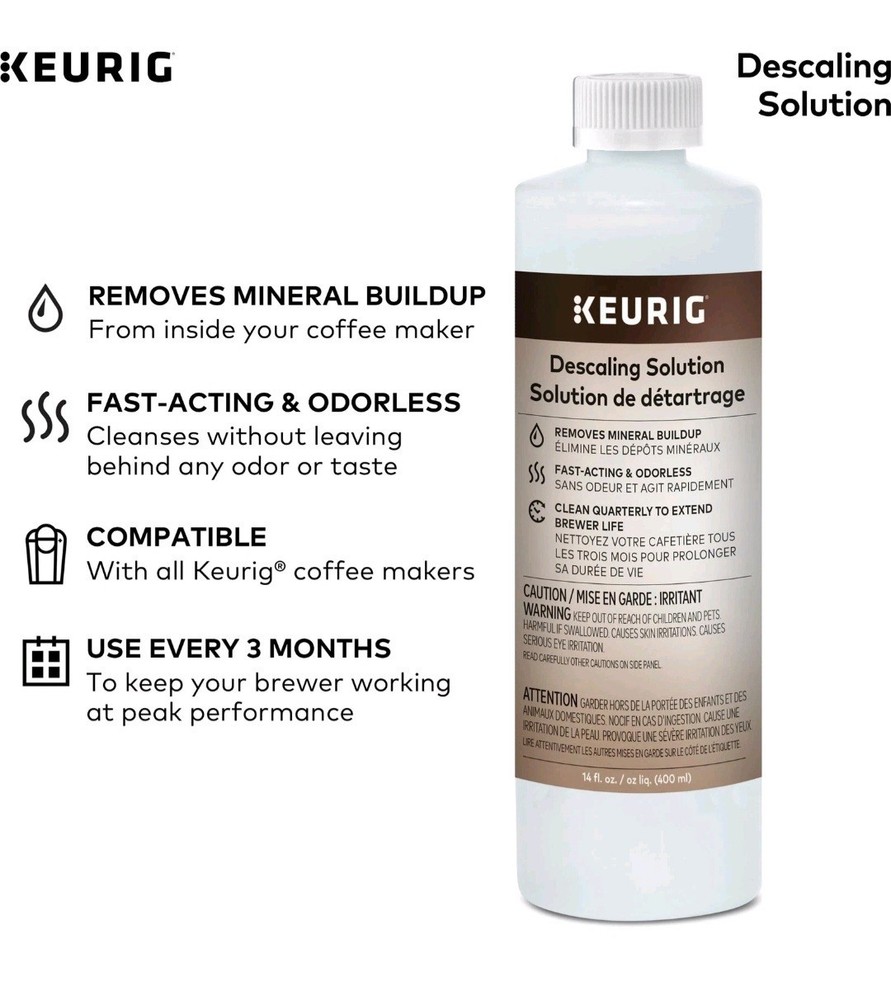 Keurig Brewer Cleanse Kit For Maintenance Includes Descaling Solution &...