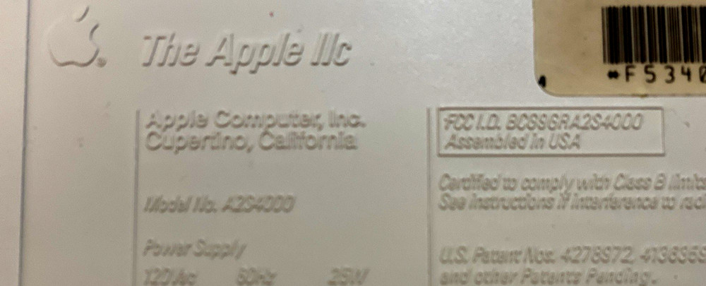 Apple IIc Computer – Clean & Fully Working – Apple A2B4156 1MB Memory Expansion