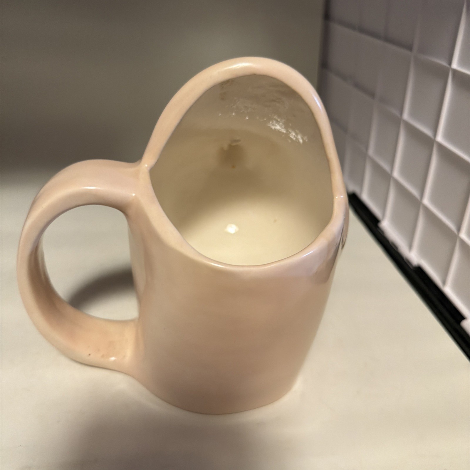Vintage Ceramic Boob Coffee Mug Novelty Mug Cream Jug Nipple Sipper 70s-80s 6”