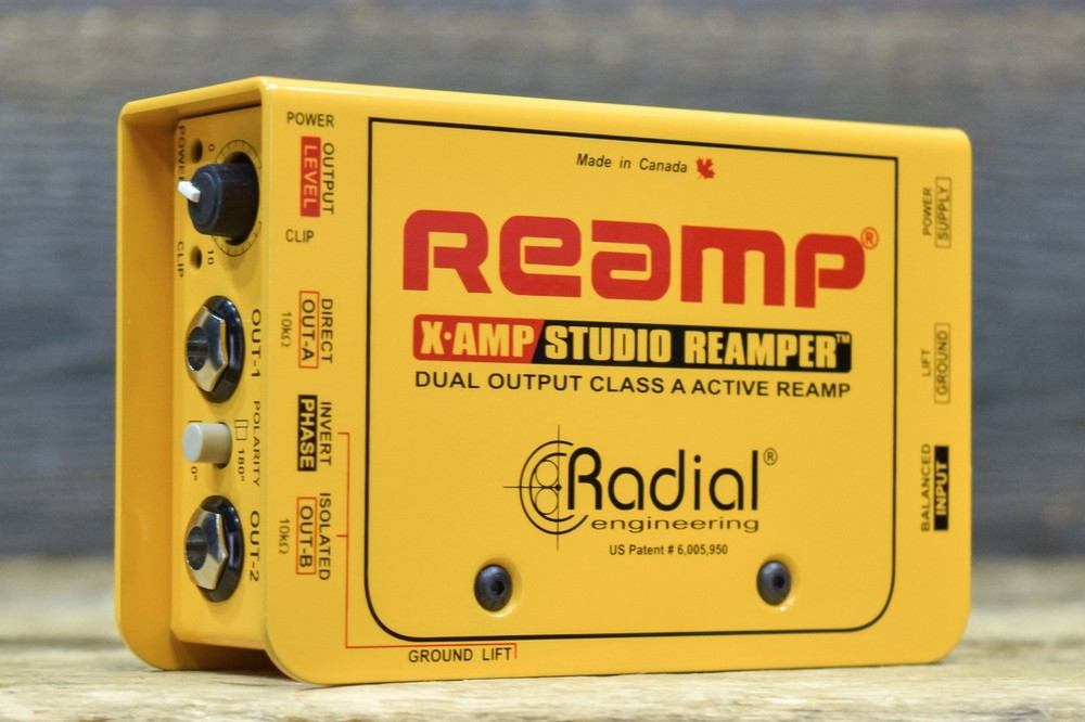 Radial Engineering X-Amp Studio Reamper Dual Output Class A Active Reamp