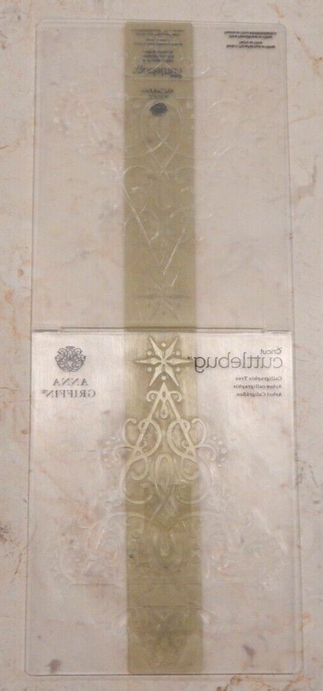 New Cricut Cuddlebug Anna Griffin Embossing Folder & Border "CALLIGRAPHIC TREE"