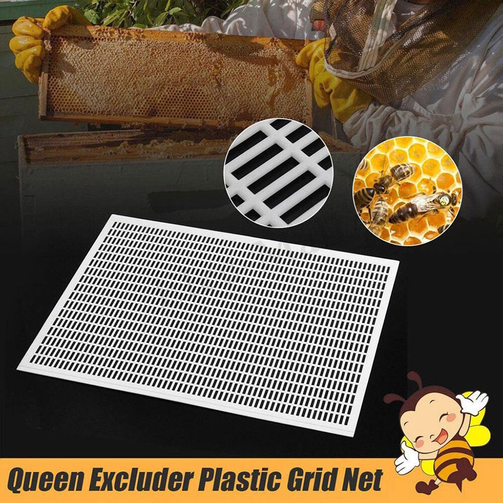 4PC 10 Frame Plastic Queen Bee Excluder, Separation Grid Beekeeping Hive Tool-