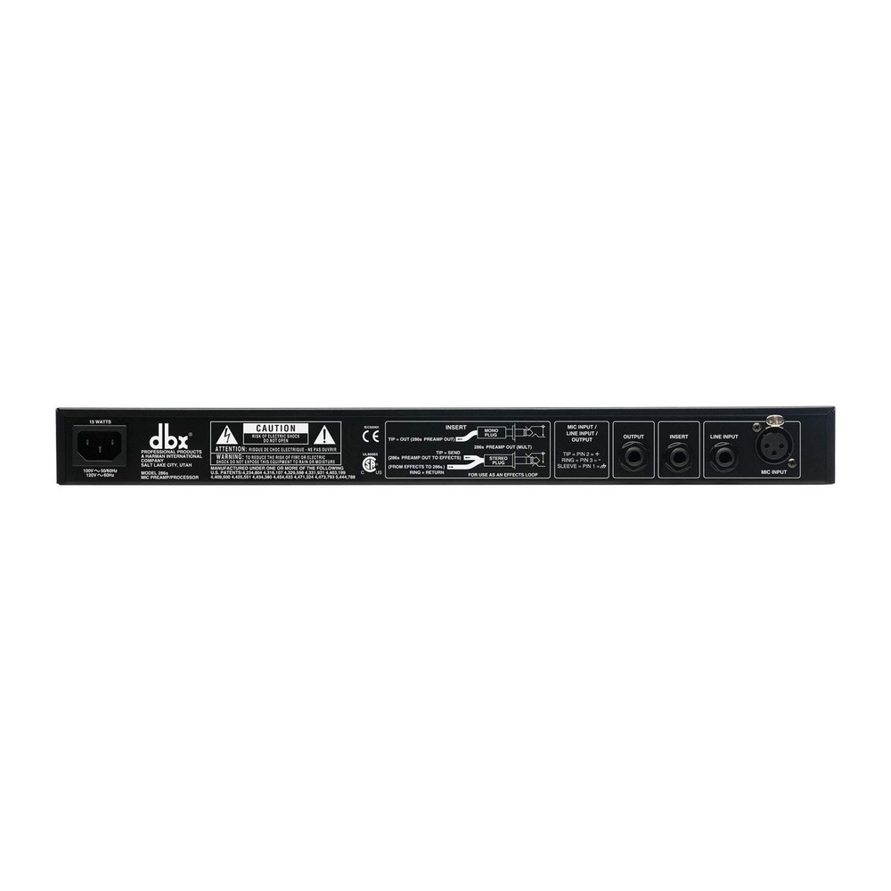 dbx286s Vocal Processor: Mic Preamp, Compressor, De-Esser & Enhancer - Silver