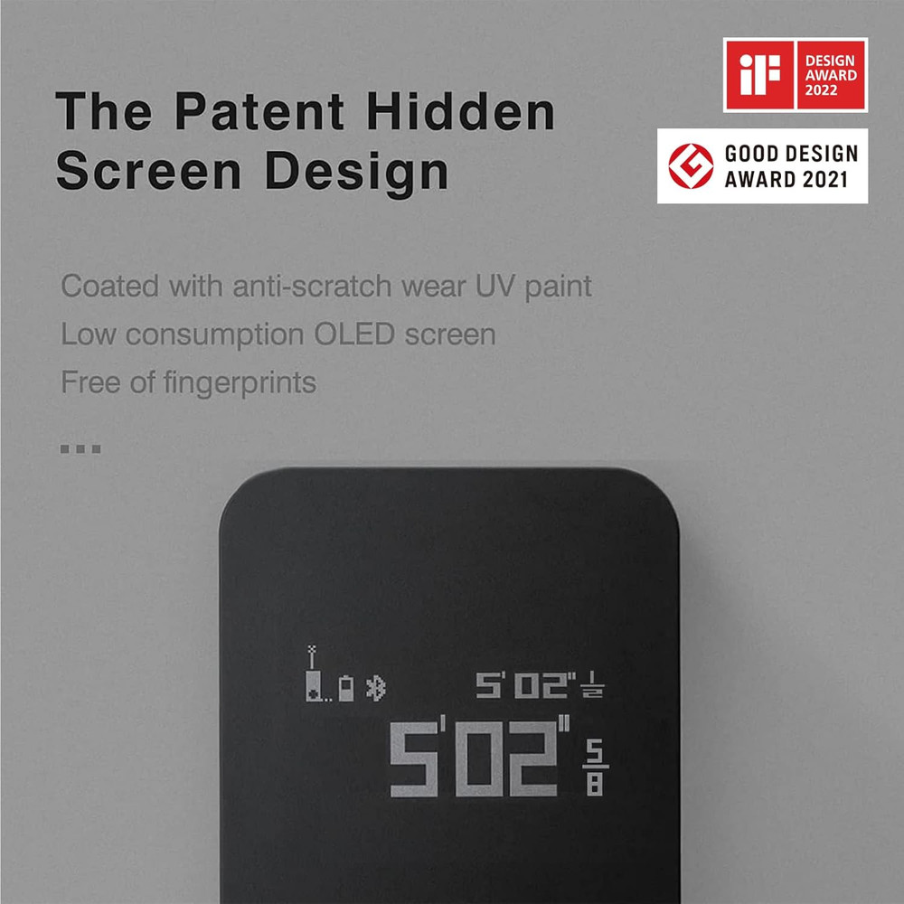 Compact Laser Measuring Tool, 98Ft Accuracy, USB-C Rechargeable, OLED Display