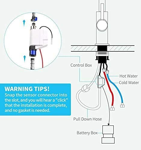 Touch Sensor Kitchen Sink Faucet with Sprayer Pull Down Automatic Mixer Tap US