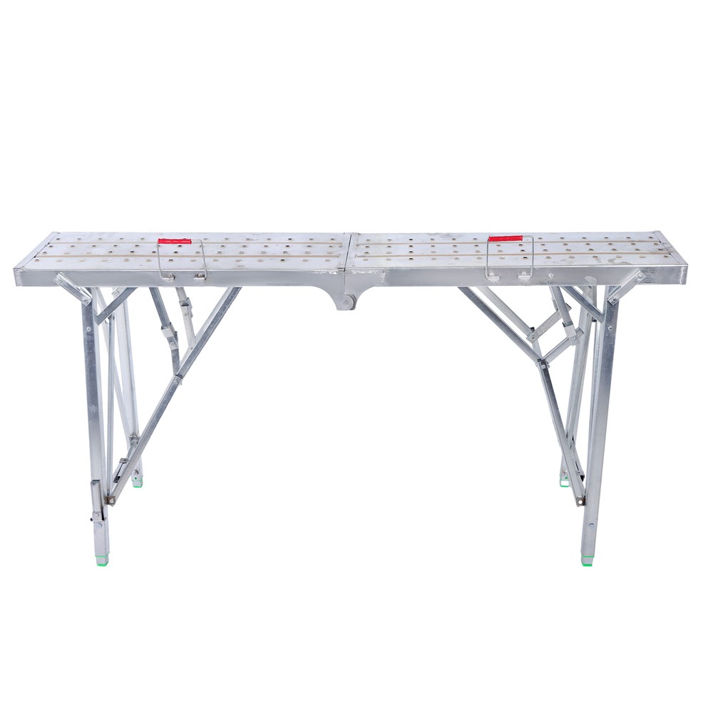 Folding Scaffolding, 1.6m Adjustable Lift Height Work Platform Scaffold Portable