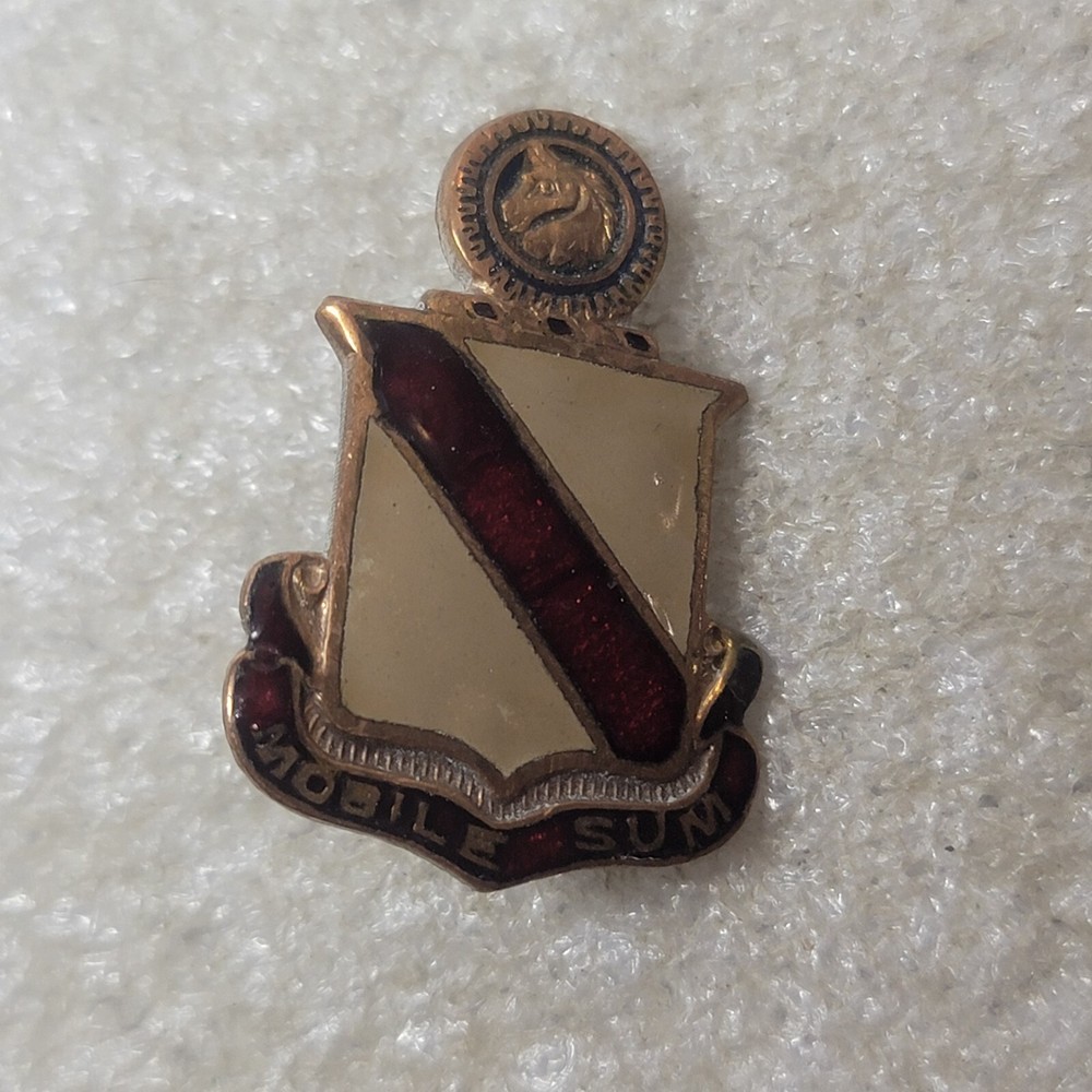 Authentic US Army 2nd Supply & Transportation Battalion Screw Back Missing Back