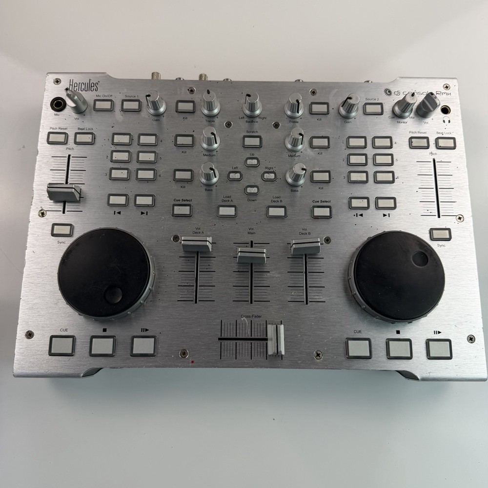 Working Hercules Dj Console Rmx Dj Controller 4-in/4-out Audio Interface