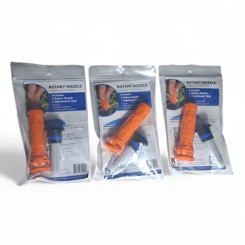3 Pack K Rain Rotary Nozzle and Adjustment Tool