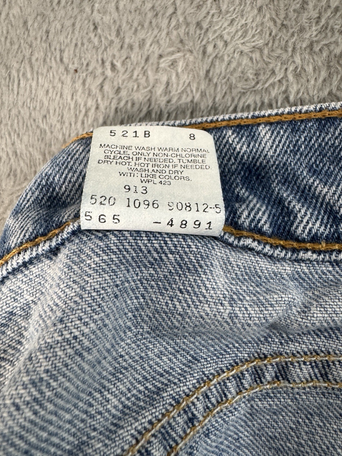 Vintage 1991 Levis 565 Jeans Wide Leg Loose Fit 33x30 Made in USA FREE SHIPPING