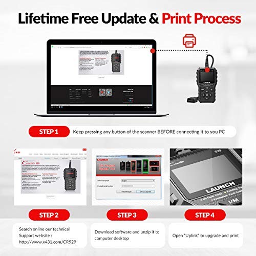 OBD2 Scanner 2021 CR529 Enhanced Universal Car Code Reader - Auto