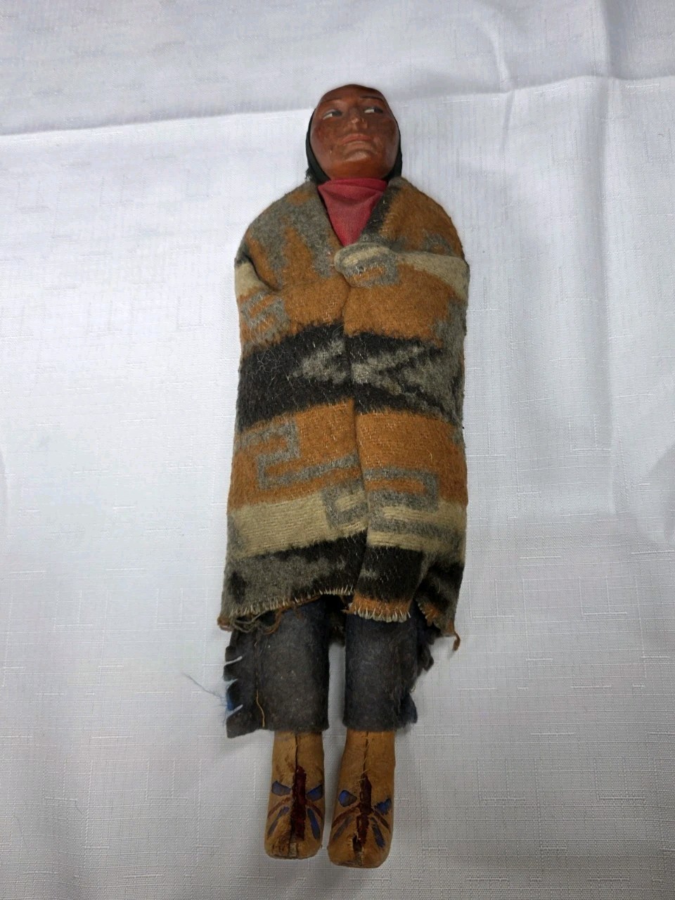 Vintage Skookum Male Native American Doll Bully 11"
