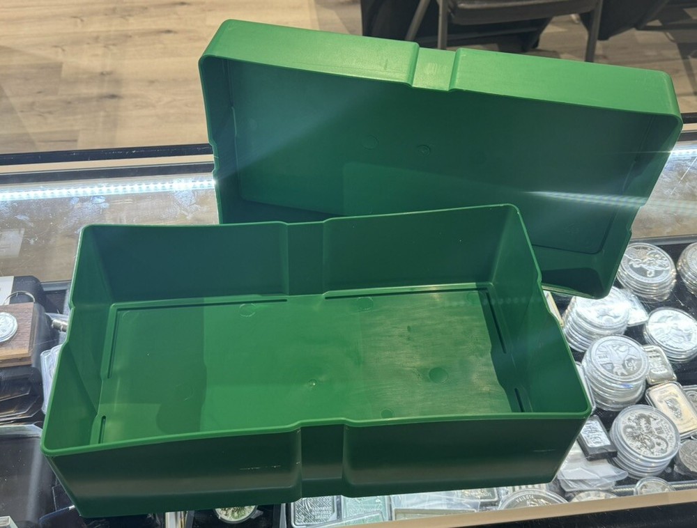 EMPTY GREEN MONSTER BOX With  SILVER EAGLE Empty COINS OR ROLLS Replacement