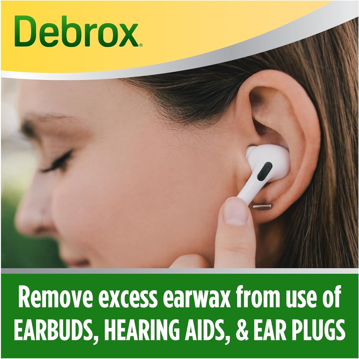 Debrox Ear Wax Removal Drops, Gentle Microfoam Ear Wax Remover, 0.5 Fl Oz Pack