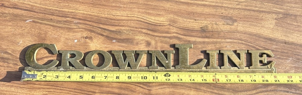 Plastic Gold Crownline Emblem