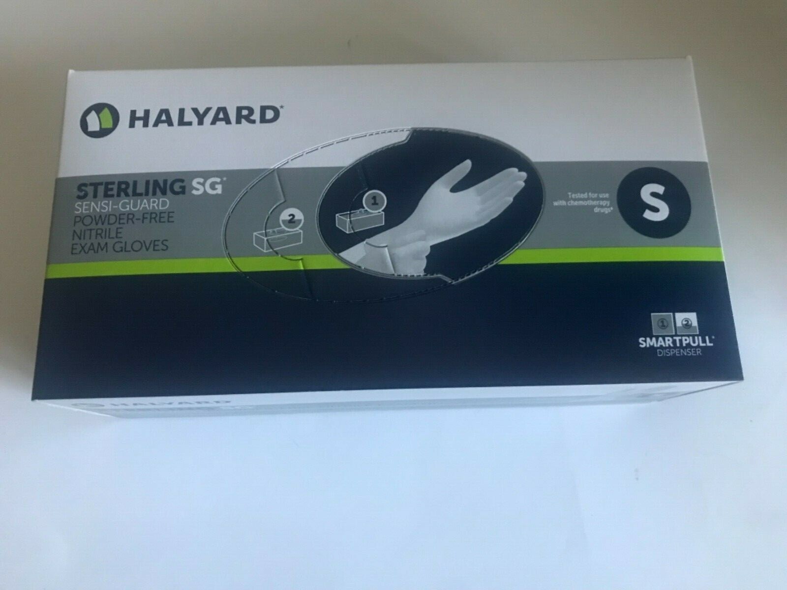 2500 Count Case - Halyard Nitrile Exam Gloves Size Small 3.5 Mil Exp. 2026