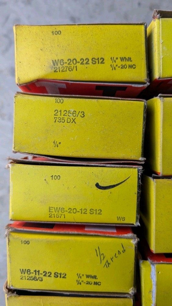 (10) Assorted Boxes of HILTI Threaded Studs & More