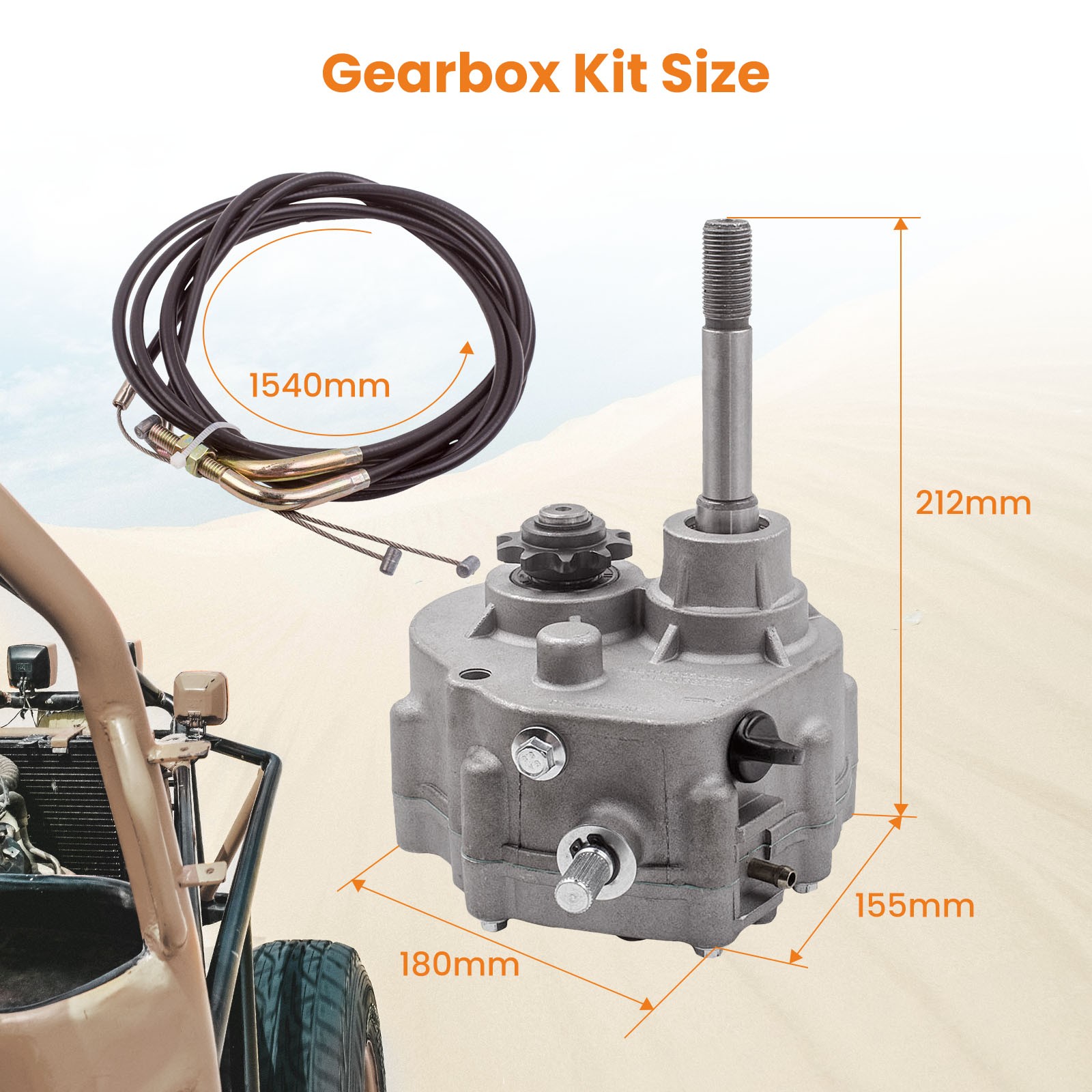 30 Series Torque Converter Go Kart Forward Reverse Gearbox Kit -13HP Engine Set