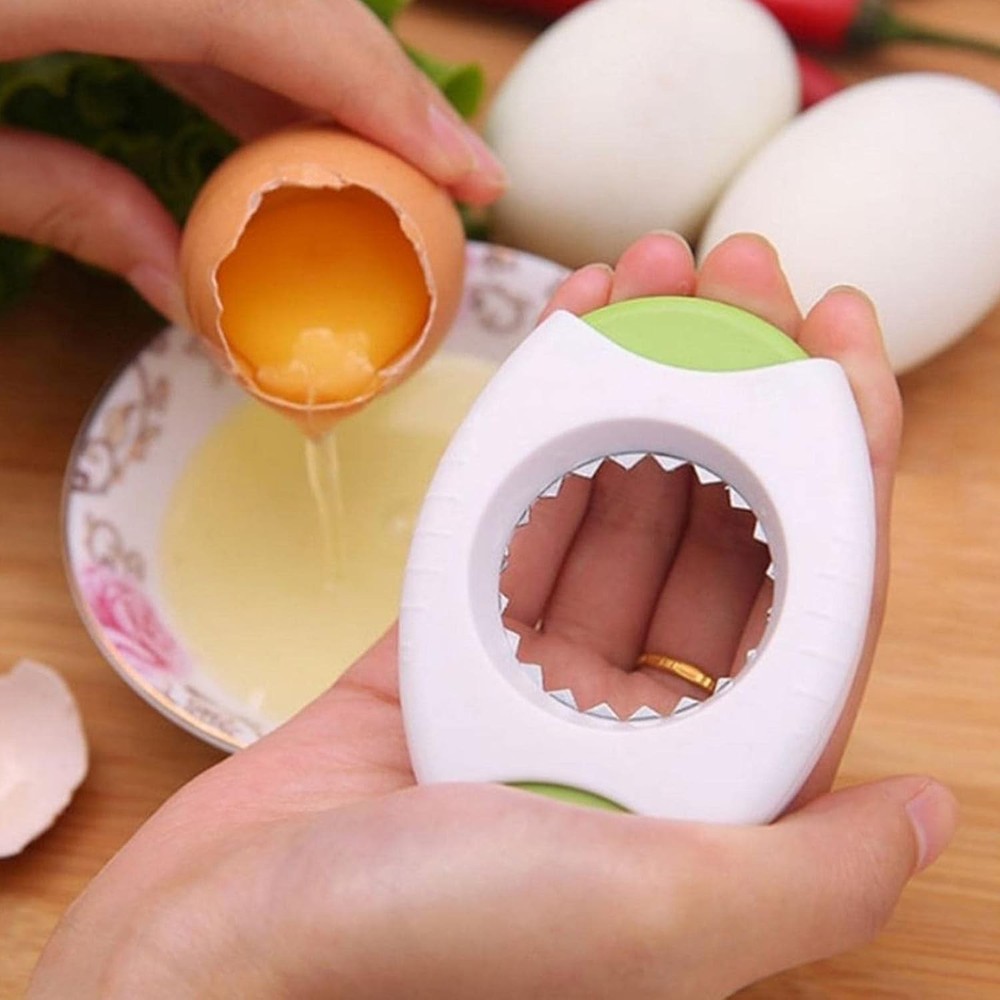 Blue Egg Shell Opener Topper Cutter Cracker Separator for White