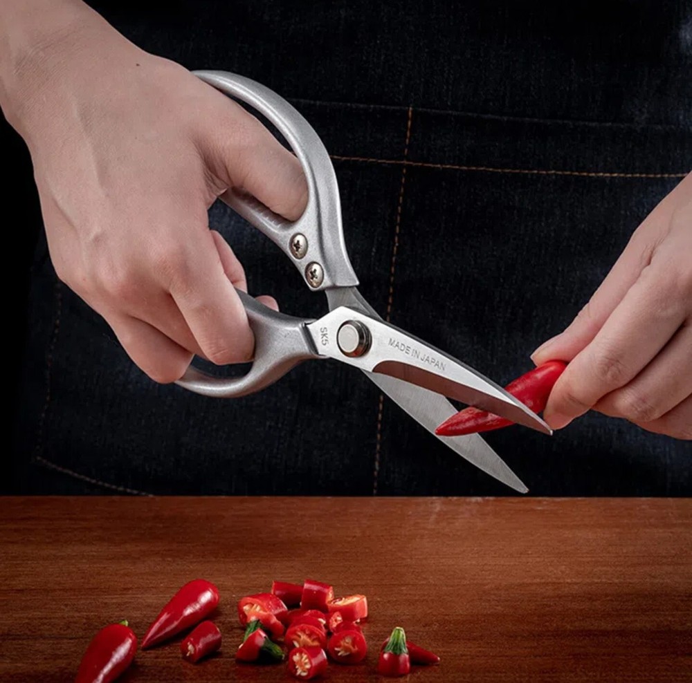 1 Pair Kitchen Scissors Heavy Duty Sharp Shears For Fish Chiken Meat Bone BBQ
