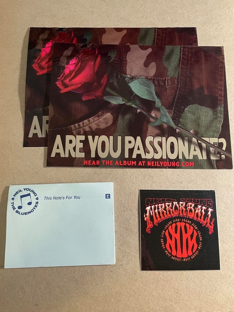 Various Rare Neil Young Promotional pieces 7 total