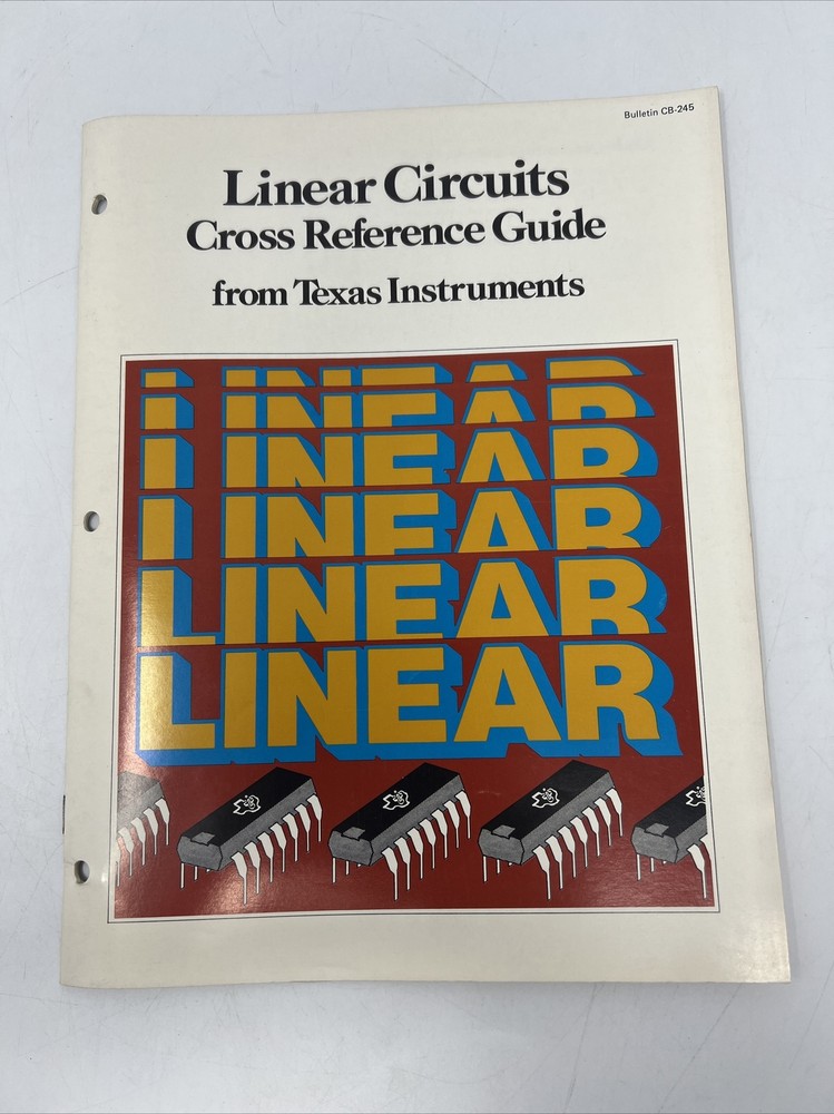 1976 Linear Circuits Cross Reference Guide From Texas Instruments TI Catalog