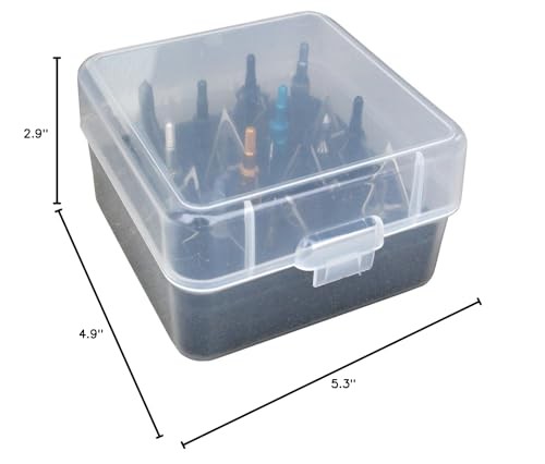 MTM BH16 Broadhead Box - Holds 16 Fixed or Box, Clear