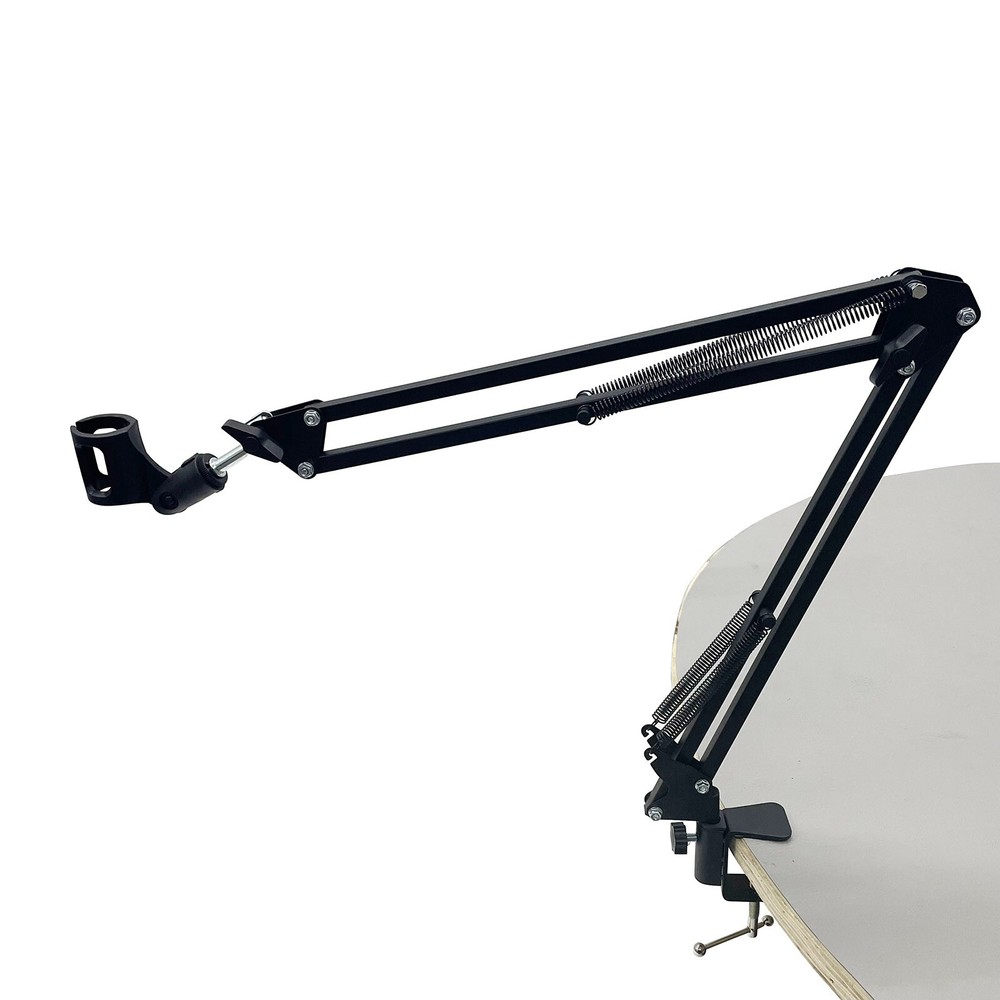 Microphone Stand Suspension Arm Mounting Bracket Black for Studio Broadcast