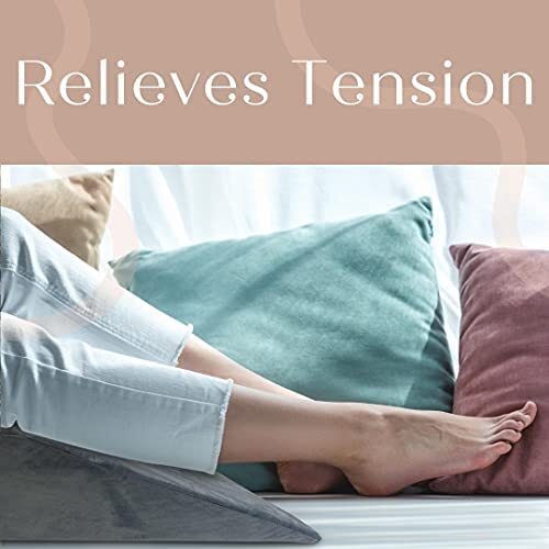 Trickonometry Leg Elevation Pillow with Memory Foam and Wash_