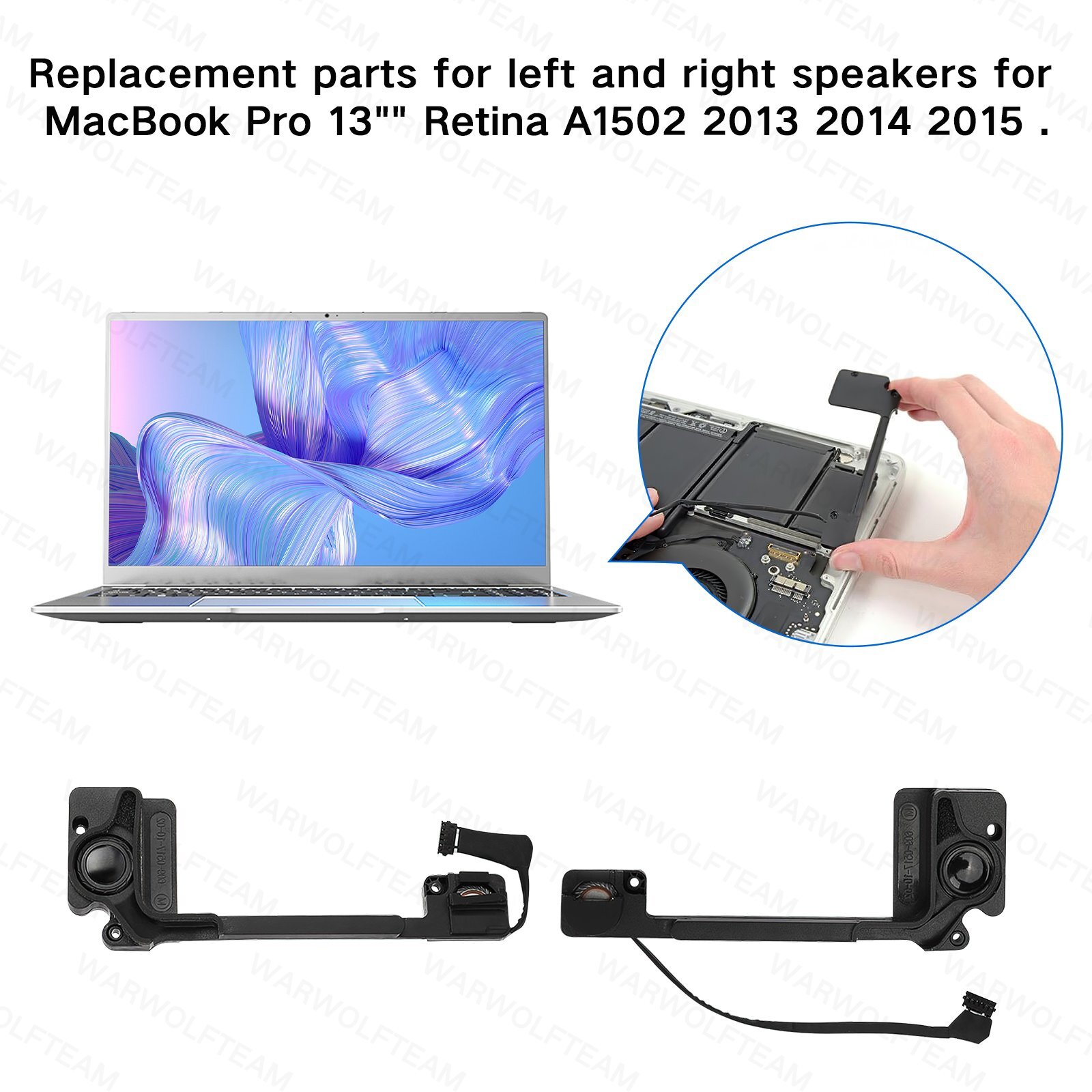 OEM Speaker For MacBook Pro Retina 13" A1502 Internal Speaker 2013 2014 2015