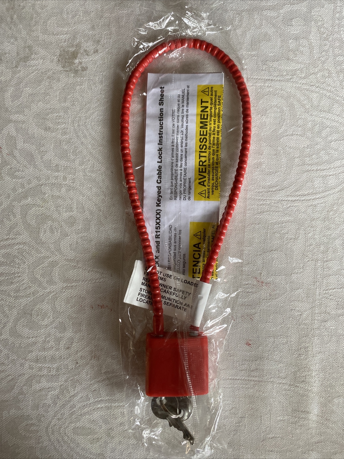 Regal Firearm Gun Safety Cable Lock Brand New R15SC3 15" 4 Locks