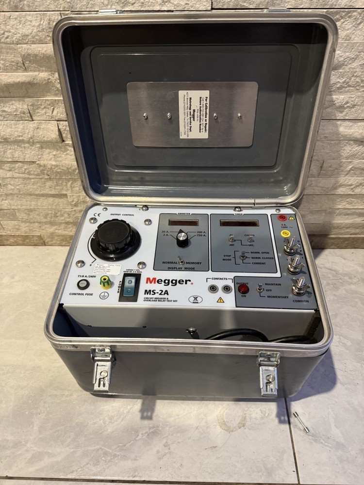 Megger MS-2A Circuit Breaker & Overload Relay Set