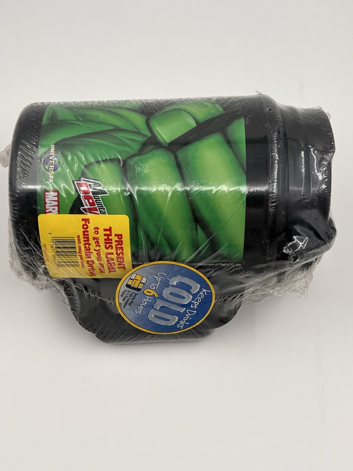 Vintage New Incredible Hulk 7/11 2003 Big Gulp 52oz Marvel Mug Insulated SEALED