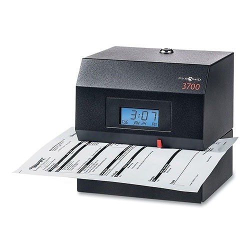 Pyramid 3700 Heavy Duty Time Clock & Document Stamp Working