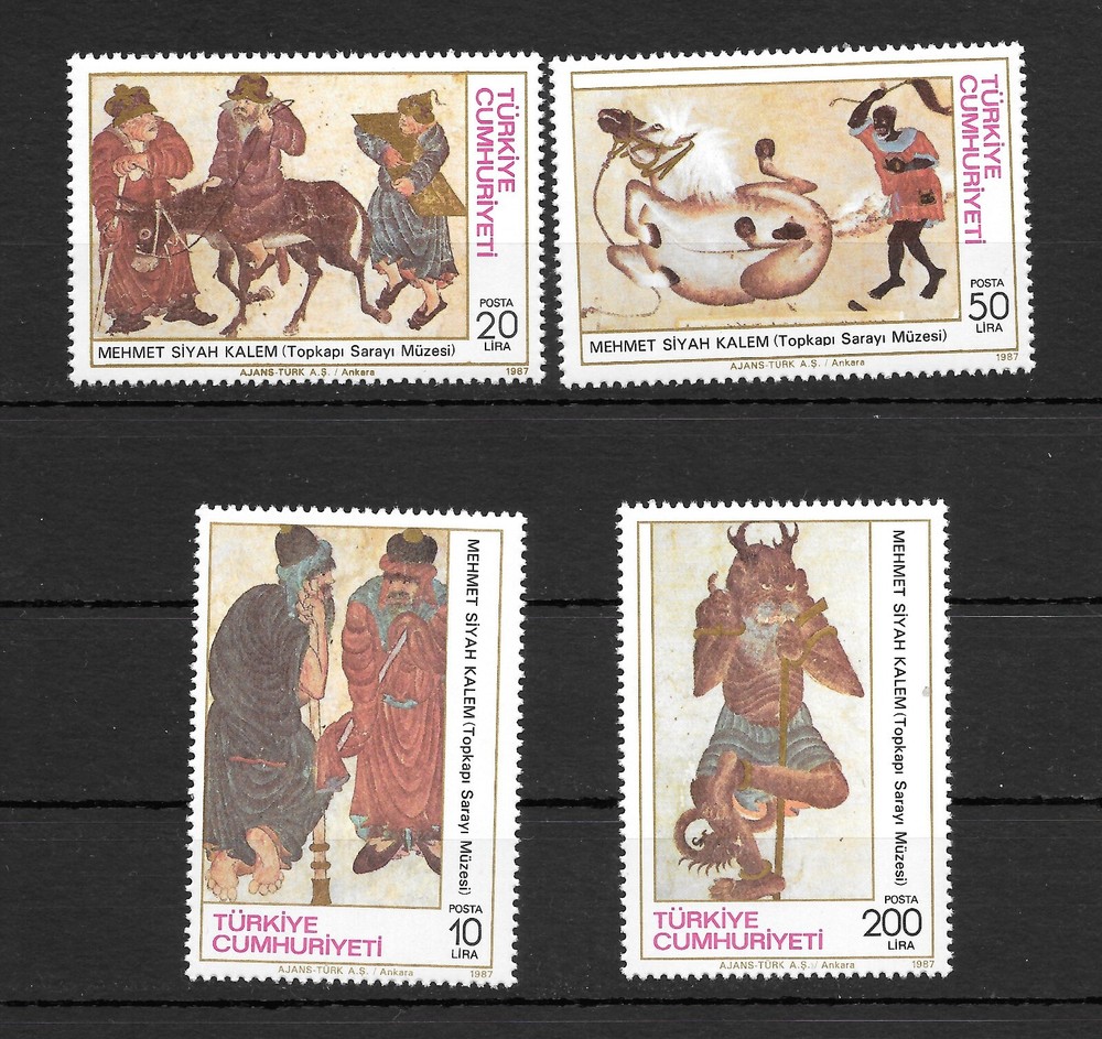 Turkey 1987 Paintings Mint Never Hinged **
