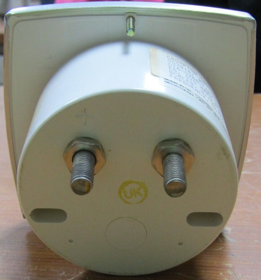 🤓 NEW CROMPTON 3 ½'' SURFACE MOUNTED PANEL METER 0-5AAC INPUT 016-02AA-LSPK-C7